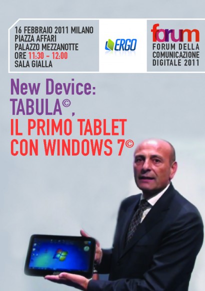 TABULA: IL PRIMO TABLET CON WINDOWS 7