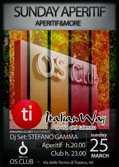 SUNDAY APERITIF + TI-LAB