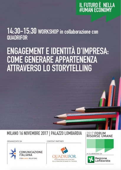 ENGAGEMENT E IDENTITÀ D'IMPRESA: COME GENERARE APPARTENENZA ATTRAVERSO LO STORYTELLING.