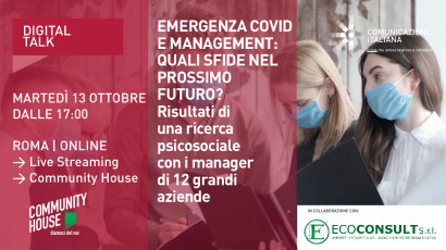 Digital Talk | Emergenza Covid e management: quali sfide nel prossimo futuro?