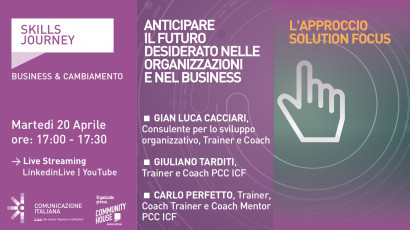 12° Skills Journey | Anticipare il futuro desiderato nelle organizzazioni e nel business