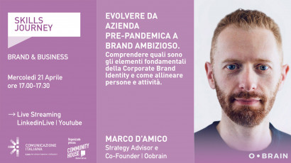 13° Skills Journey | #Brand | Evolvere da Azienda pre-pandemica a Brand ambizioso